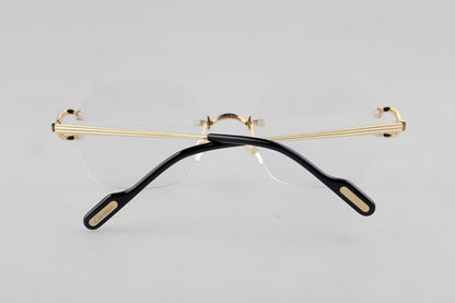 Cartier - Style Rimless Pure Titanium Eyeglasses – Luxury Optical Frame CT0563O - HP eyeglasses