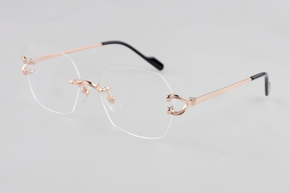 Cartier - Style Rimless Pure Titanium Eyeglasses – Luxury Optical Frame CT0563O - HP eyeglasses