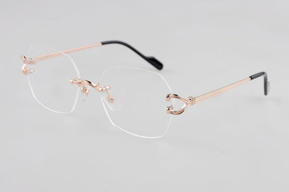 Cartier - Style Rimless Pure Titanium Eyeglasses – Luxury Optical Frame CT0563O - HP eyeglasses