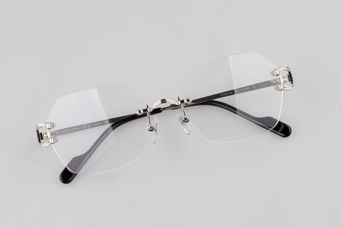 Cartier - Style Rimless Pure Titanium Eyeglasses – Luxury Optical Frame CT0563O - HP eyeglasses