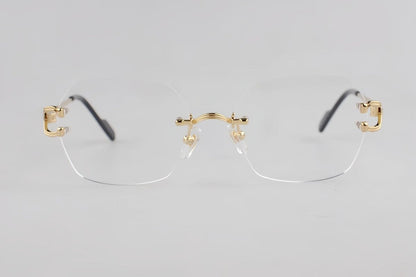 Cartier - Style Rimless Pure Titanium Eyeglasses – Luxury Optical Frame CT0563O - HP eyeglasses