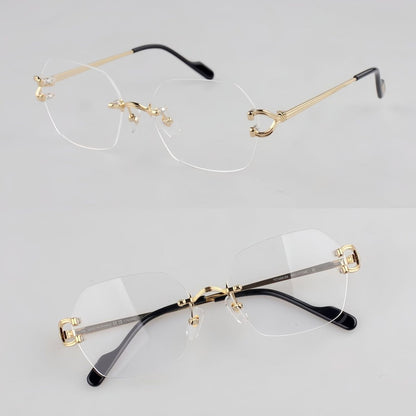 Cartier - Style Rimless Pure Titanium Eyeglasses – Luxury Optical Frame CT0563O - HP eyeglasses
