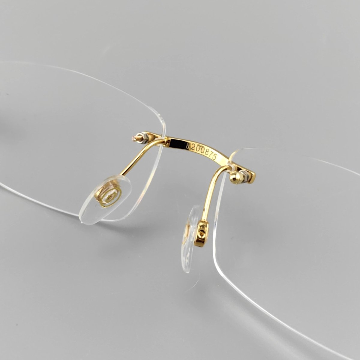 Cartier - style Ultra - Light Pure Titanium Rimless Square Glasses with Panther Head | Prescription Eyewear for Men – 8200875 - HP eyeglasses