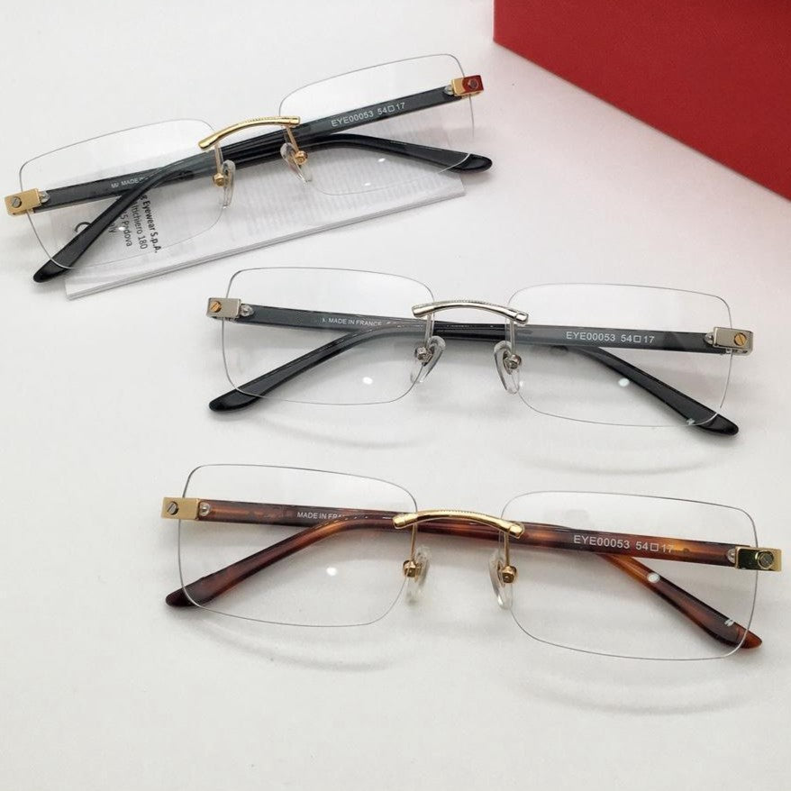 Cartier - Style Ultra - Light Rimless Business Glasses Frame – EYE00053 - HP eyeglasses