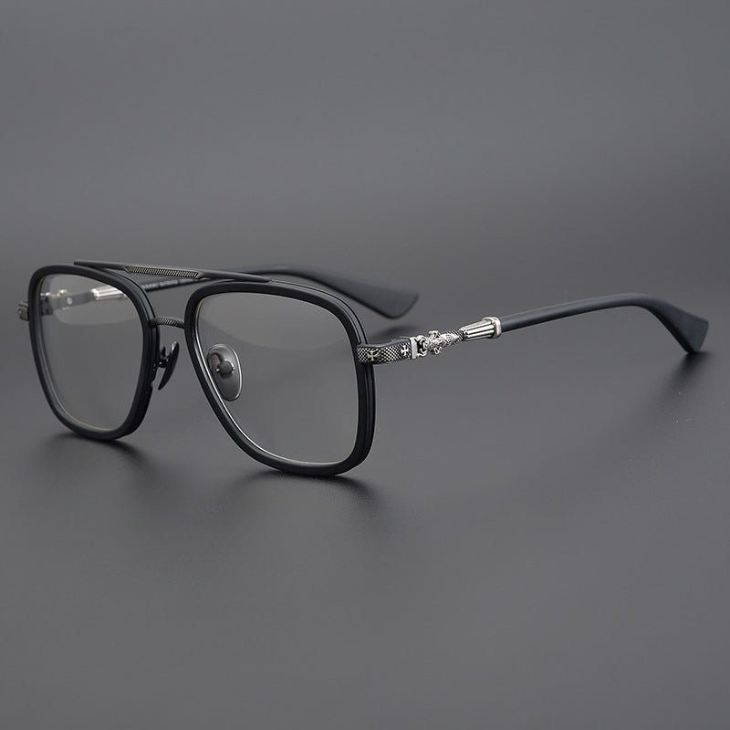 CH Style Aviator Glasses – Gothic Double Bridge Titanium Frame (56mm) - BELLA - HP eyeglasses