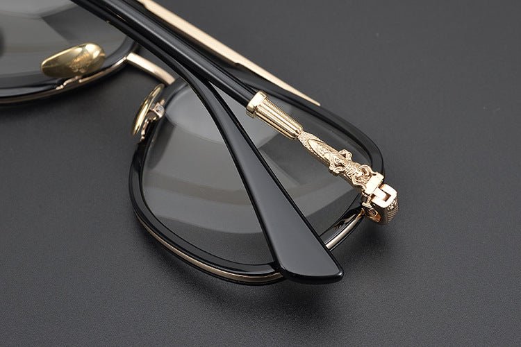 CH Style Aviator Glasses – Gothic Double Bridge Titanium Frame (56mm) - BELLA - HP eyeglasses