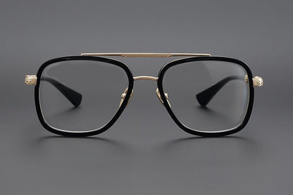 CH Style Aviator Glasses – Gothic Double Bridge Titanium Frame (56mm) - BELLA - HP eyeglasses