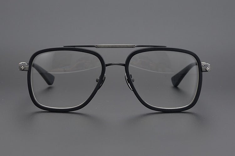 CH Style Aviator Glasses – Gothic Double Bridge Titanium Frame (56mm) - BELLA - HP eyeglasses