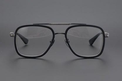 CH Style Aviator Glasses – Gothic Double Bridge Titanium Frame (56mm) - BELLA - HP eyeglasses