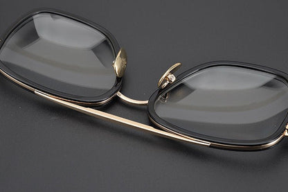 CH Style Aviator Glasses – Gothic Double Bridge Titanium Frame (56mm) - BELLA - HP eyeglasses