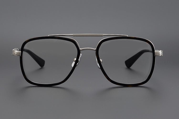 CH Style Aviator Glasses – Gothic Double Bridge Titanium Frame (56mm) - BELLA - HP eyeglasses