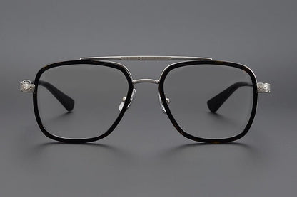 CH Style Aviator Glasses – Gothic Double Bridge Titanium Frame (56mm) - BELLA - HP eyeglasses