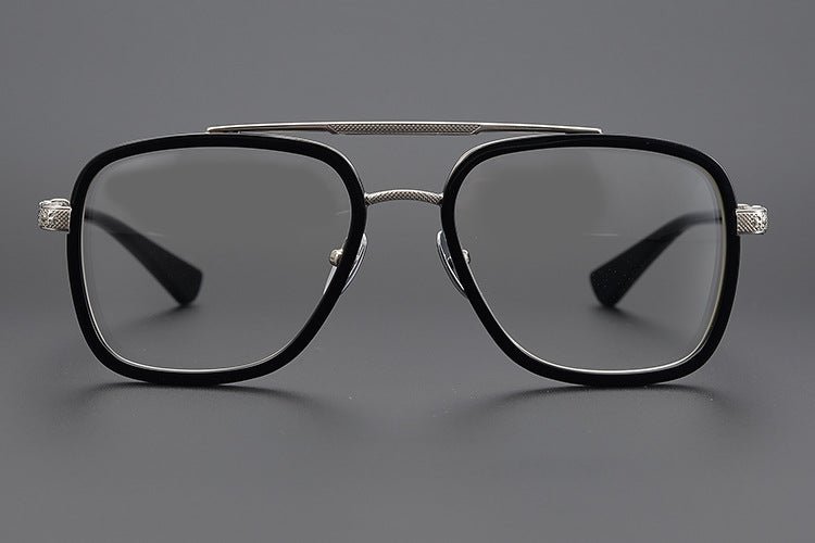 CH Style Aviator Glasses – Gothic Double Bridge Titanium Frame (56mm) - BELLA - HP eyeglasses