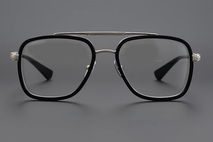 CH Style Aviator Glasses – Gothic Double Bridge Titanium Frame (56mm) - BELLA - HP eyeglasses