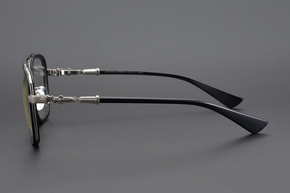 CH Style Aviator Glasses – Gothic Double Bridge Titanium Frame (56mm) - BELLA - HP eyeglasses