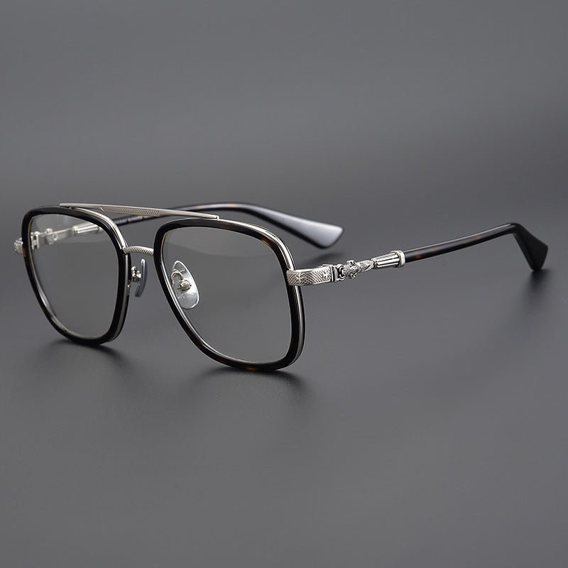 CH Style Aviator Glasses – Gothic Double Bridge Titanium Frame (56mm) - BELLA - HP eyeglasses
