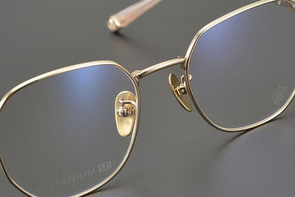 CH8022 Polygon Titanium Glasses Frames – Chrome Hearts Inspired Eyeglass Frame for Men & Women, Lightweight Designer Full - Rim Optical Eyewear - HP eyeglasses