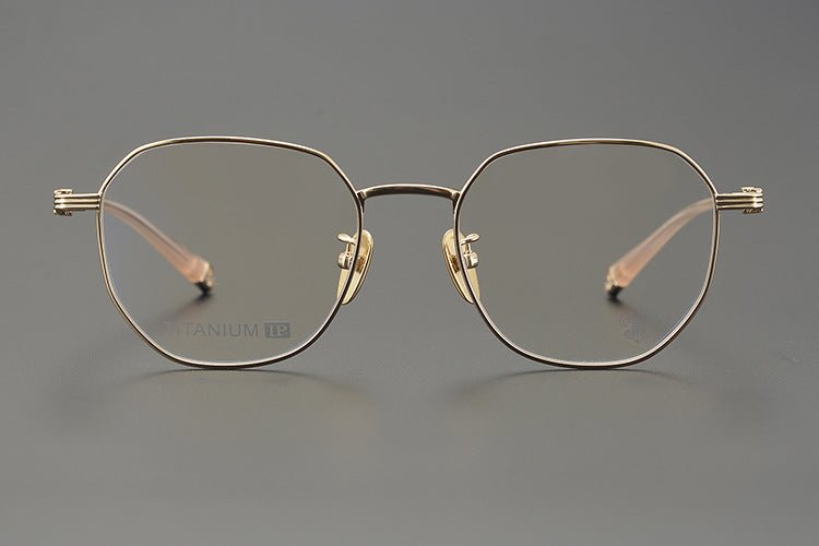 CH8022 Polygon Titanium Glasses Frames – Chrome Hearts Inspired Eyeglass Frame for Men & Women, Lightweight Designer Full - Rim Optical Eyewear - HP eyeglasses