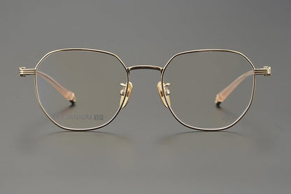 CH8022 Polygon Titanium Glasses Frames – Chrome Hearts Inspired Eyeglass Frame for Men & Women, Lightweight Designer Full - Rim Optical Eyewear - HP eyeglasses