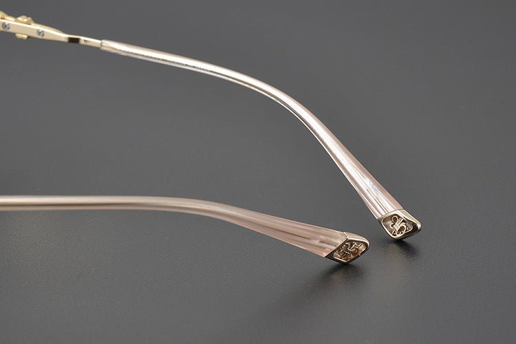 CH8022 Polygon Titanium Glasses Frames – Chrome Hearts Inspired Eyeglass Frame for Men & Women, Lightweight Designer Full - Rim Optical Eyewear - HP eyeglasses