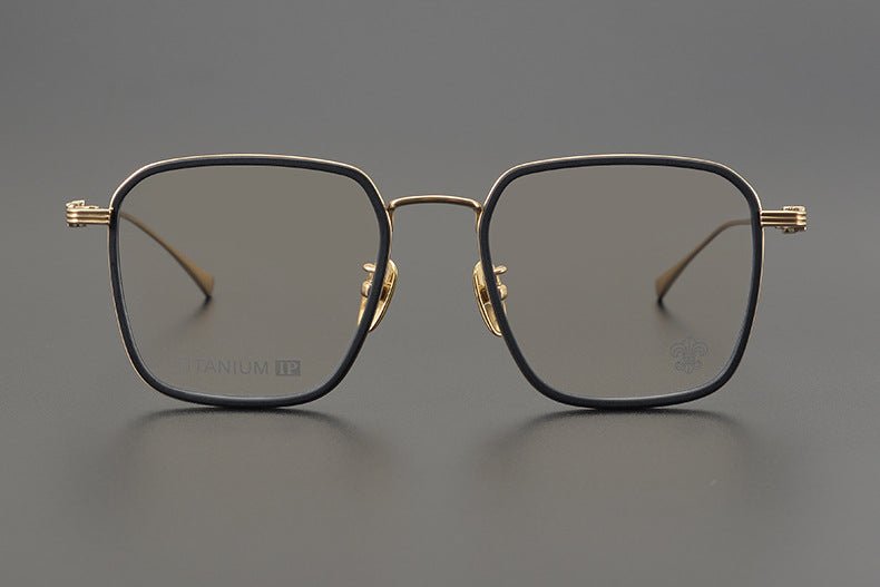 CH8105 Chrome Hearts Style Oversized Titanium Optical Glasses – Lightweight Full - Rim Eyeglass Frame for Men & Women, Polygon Designer Eyewear - HP eyeglasses