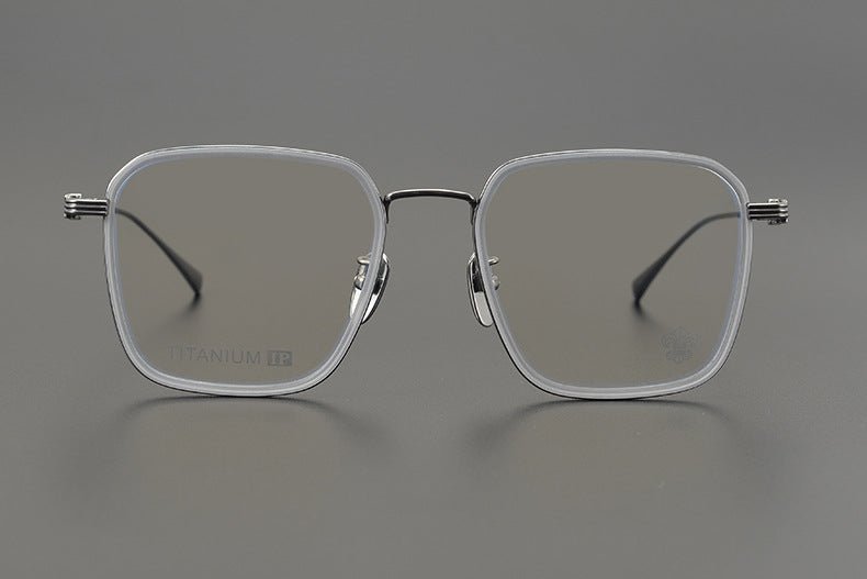 CH8105 Chrome Hearts Style Oversized Titanium Optical Glasses – Lightweight Full - Rim Eyeglass Frame for Men & Women, Polygon Designer Eyewear - HP eyeglasses