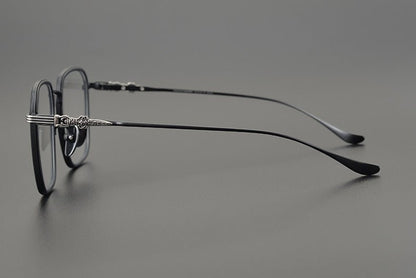 CH8105 Chrome Hearts Style Oversized Titanium Optical Glasses – Lightweight Full - Rim Eyeglass Frame for Men & Women, Polygon Designer Eyewear - HP eyeglasses