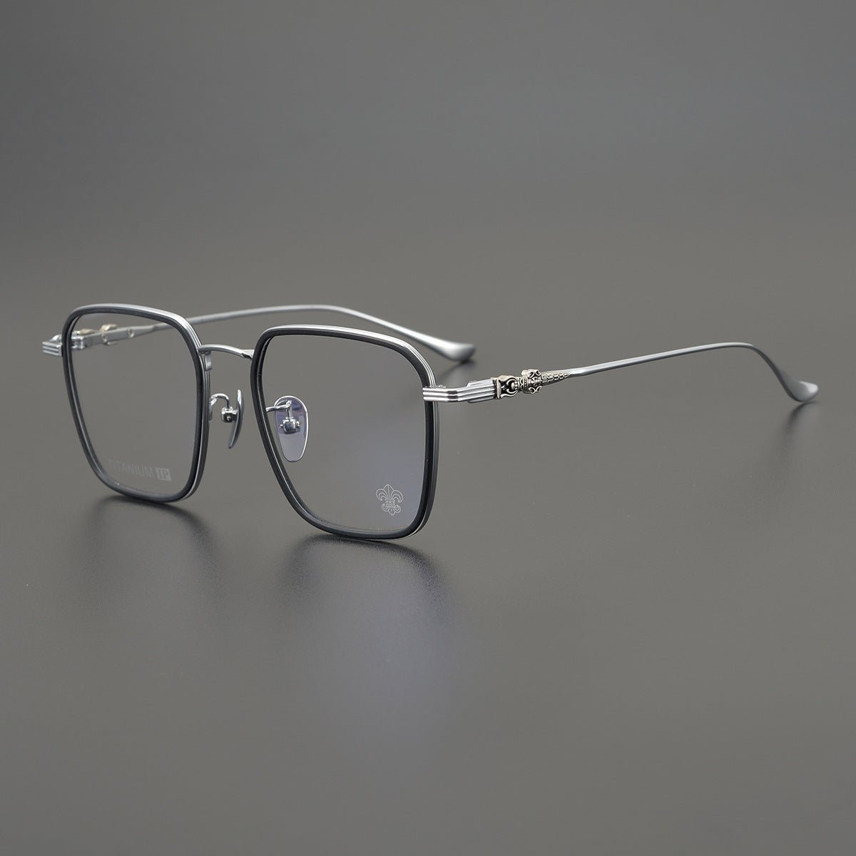 CH8105 Chrome Hearts Style Oversized Titanium Optical Glasses – Lightweight Full - Rim Eyeglass Frame for Men & Women, Polygon Designer Eyewear - HP eyeglasses