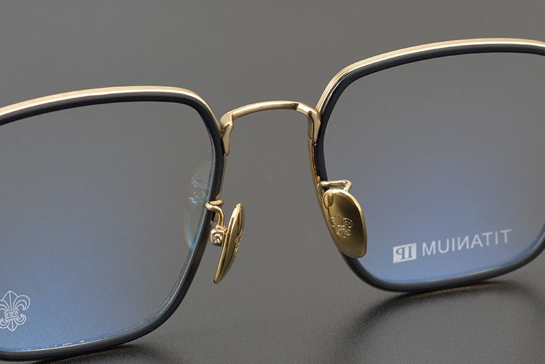 CH8105 Chrome Hearts Style Oversized Titanium Optical Glasses – Lightweight Full - Rim Eyeglass Frame for Men & Women, Polygon Designer Eyewear - HP eyeglasses