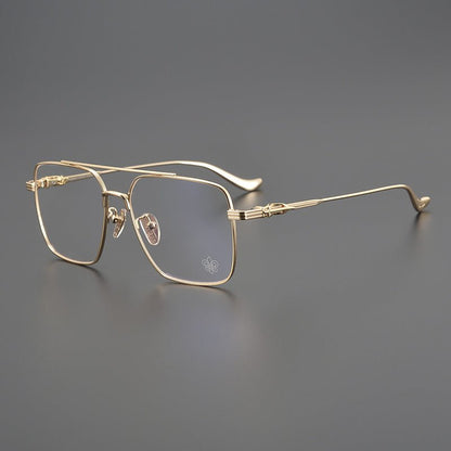 CH8146 Chrome Hearts style Gothic Holy Dagger Design Titanium Aviator Glasses – Double Bridge - HP eyeglasses