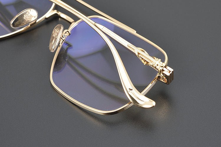 CH8146 Chrome Hearts style Gothic Holy Dagger Design Titanium Aviator Glasses – Double Bridge - HP eyeglasses