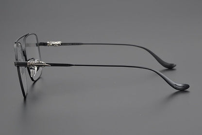 CH8146 Chrome Hearts style Gothic Holy Dagger Design Titanium Aviator Glasses – Double Bridge - HP eyeglasses