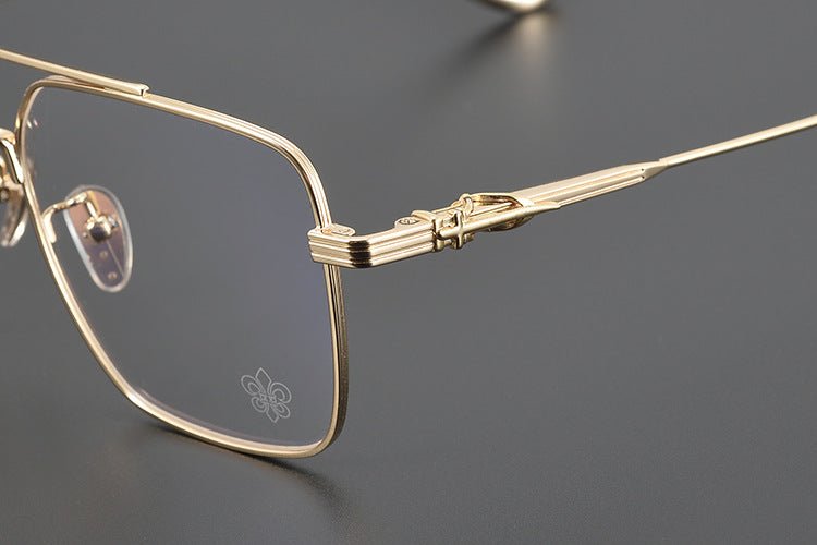 CH8146 Chrome Hearts style Gothic Holy Dagger Design Titanium Aviator Glasses – Double Bridge - HP eyeglasses