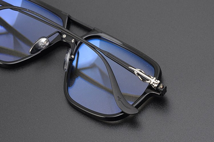 Chrome Hearts inspired Gothic Aviator Glasses – Holy Dagger Double Bridge Frame - CH8182 - HP eyeglasses