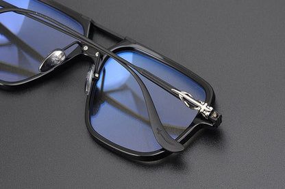 Chrome Hearts inspired Gothic Aviator Glasses – Holy Dagger Double Bridge Frame - CH8182 - HP eyeglasses
