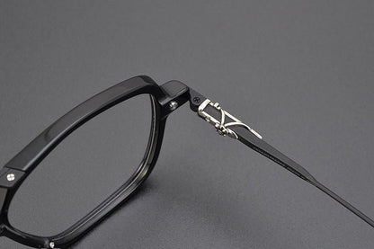 Chrome Hearts inspired Gothic Aviator Glasses – Holy Dagger Double Bridge Frame - CH8182 - HP eyeglasses
