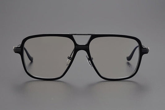 Chrome Hearts inspired Gothic Aviator Glasses – Holy Dagger Double Bridge Frame - CH8182 - HP eyeglasses