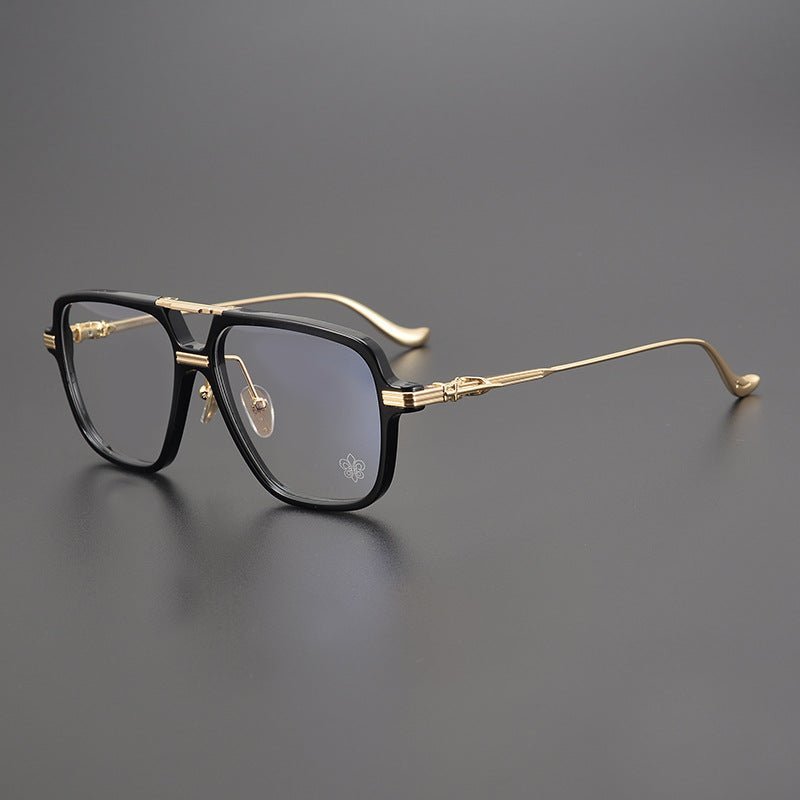 Chrome Hearts inspired Gothic Aviator Glasses – Holy Dagger Double Bridge Frame - CH8182 - HP eyeglasses