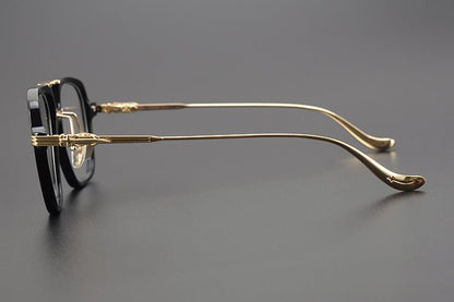 Chrome Hearts inspired Gothic Aviator Glasses – Holy Dagger Double Bridge Frame - CH8182 - HP eyeglasses