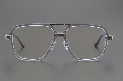 Chrome Hearts inspired Gothic Aviator Glasses – Holy Dagger Double Bridge Frame - CH8182 - HP eyeglasses