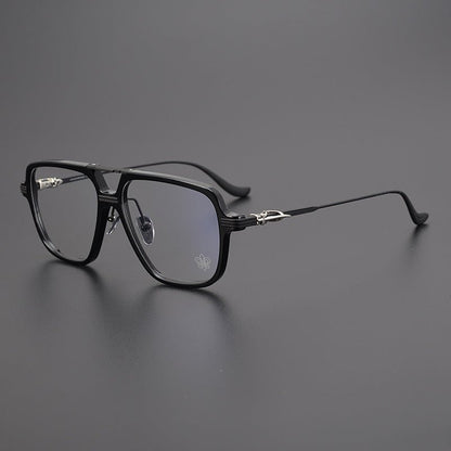 Chrome Hearts inspired Gothic Aviator Glasses – Holy Dagger Double Bridge Frame - CH8182 - HP eyeglasses