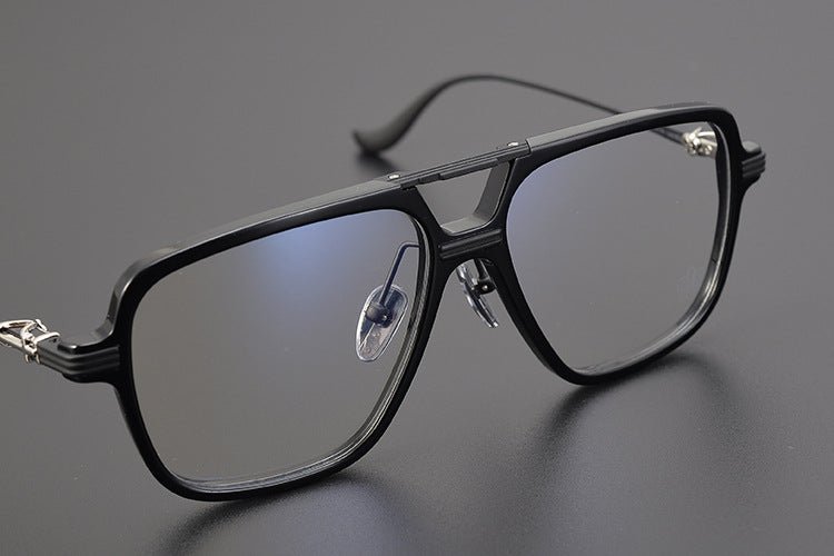 Chrome Hearts inspired Gothic Aviator Glasses – Holy Dagger Double Bridge Frame - CH8182 - HP eyeglasses