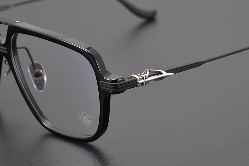 Chrome Hearts inspired Gothic Aviator Glasses – Holy Dagger Double Bridge Frame - CH8182 - HP eyeglasses