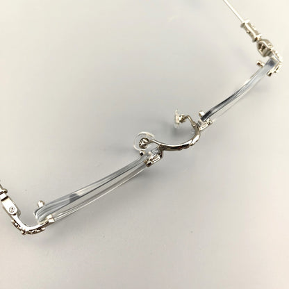 Chrome Hearts-Inspired Gothic-Style PILLS I Rimless Glasses | Handmade Titanium Alloy Eyewear | Punk Style Frames - HP eyeglasses
