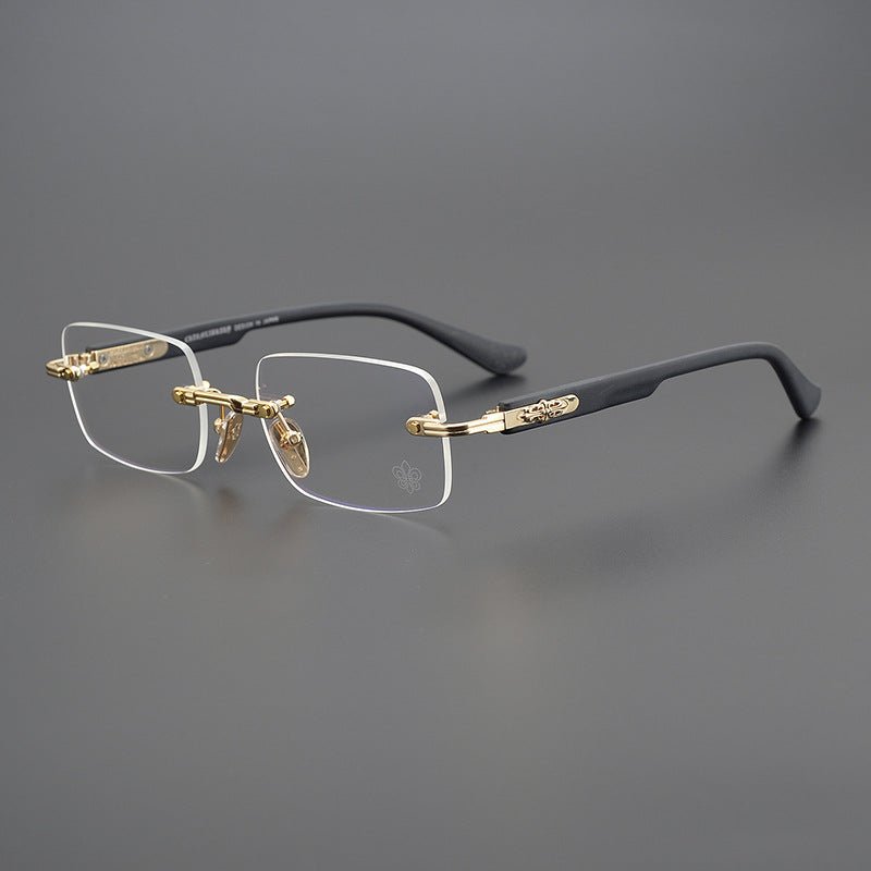 Chrome Hearts - Inspired rimless square glasses | Japanese Craftsmanship Pure Titanium Square Frames - HP eyeglasses