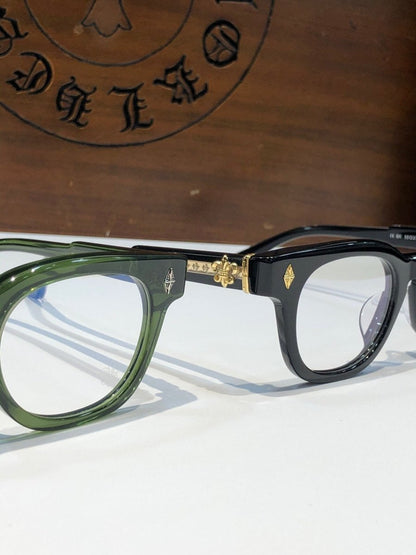 Chrome Hearts - Style Acetate Glasses Frame Full Rim Optical Eyeglasses Designer Round Square Prescription Glasses CH8204 - HP eyeglasses