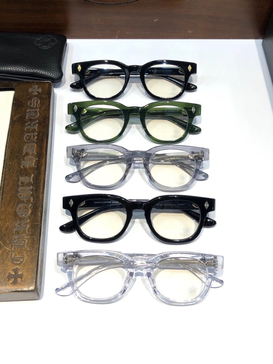 Chrome Hearts - Style Acetate Glasses Frame Full Rim Optical Eyeglasses Designer Round Square Prescription Glasses CH8204 - HP eyeglasses
