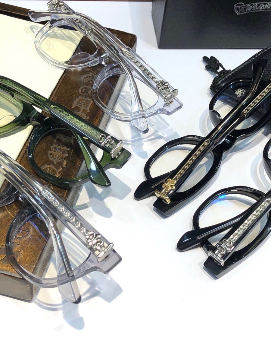 Chrome Hearts - Style Acetate Glasses Frame Full Rim Optical Eyeglasses Designer Round Square Prescription Glasses CH8204 - HP eyeglasses