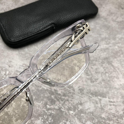 Chrome Hearts - Style Acetate Square Glasses Frame Full Rim Eyeglasses Unisex Designer Optical Frame Prescription Glasses CH8127 - HP eyeglasses