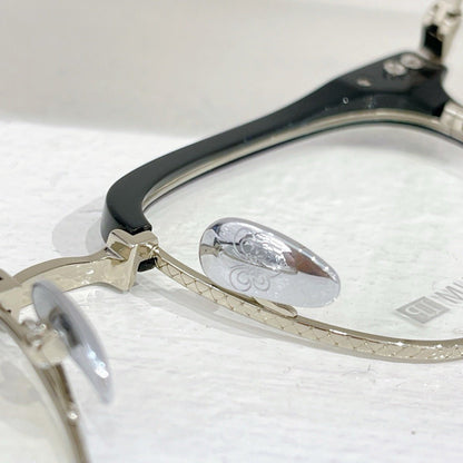 Chrome Hearts - Style Browline Glasses Square Half Rim Eyeglasses Frame Browline Prescription Glasses for Men Women CH8265 - HP eyeglasses